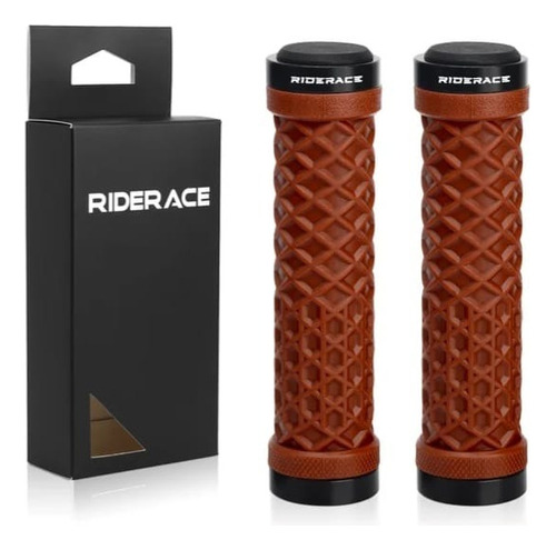 Puños Para Bicicleta Riderace Empuñadura Lock-on Mtb/fixie