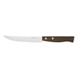 Cuchillo Para Asado Tramontina Tradicional Con Lámina De Ace Color Madera Natural