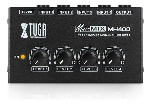 Xtuga Mh400 Mezclador De Sonido Ultra Compacto De Bajo Ru