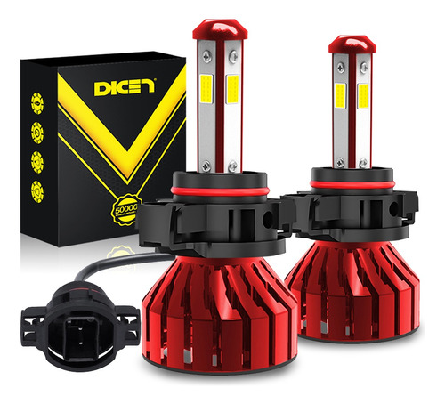 Kit Faros Delanteros 4 Lados Led 5202 H16 Luz Niebla 12000lm