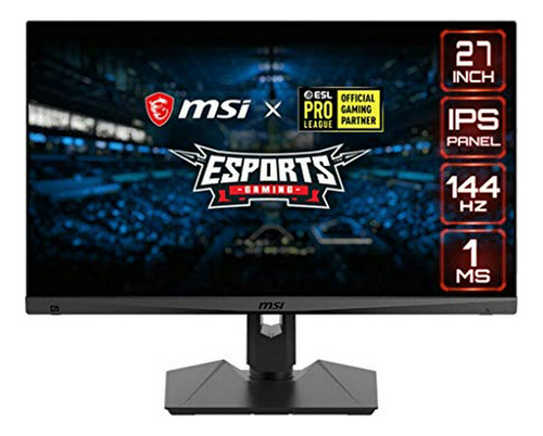 Monitor Gaming Msi Full Hd 27  Ips 144hz Freesync Rgb Ajusta