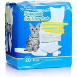 Pañales Tapetes De Entrenamiento Para Gato 20pzs 40x27 Cm 