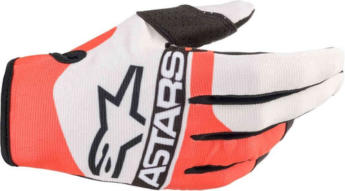 Guantes Alpinestars Radar Gloves Para Moto Bco/rojo