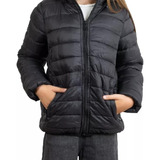 Campera De Nena Inflada Abrigada Liviana Impermeable Capucha