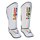 Caneleira Muay Thai Ii Pride Branco Mks Combat 