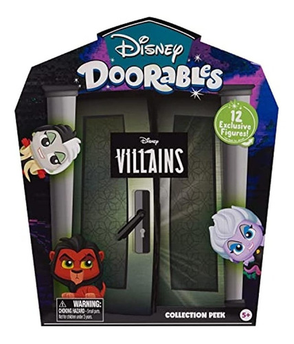 Disney Doorables Villain Collection Peek, Incluye 12 Minifig