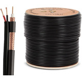 Cable Coaxial Siamés Rg59 De 500 Pies, Cable Cctv Para Cámar