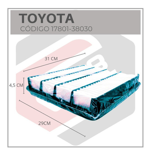 Filtro Aire Toyota Roraima Sequoia Tundra Lx570 Highlander Foto 5