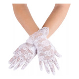 Guantes De Encaje Blancos Cortos Antiguos Disfraz Halloween