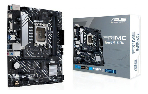 Tarjeta Madre Asus Prime B660m-k D4 Intel 1700 Ddr4 Microatx