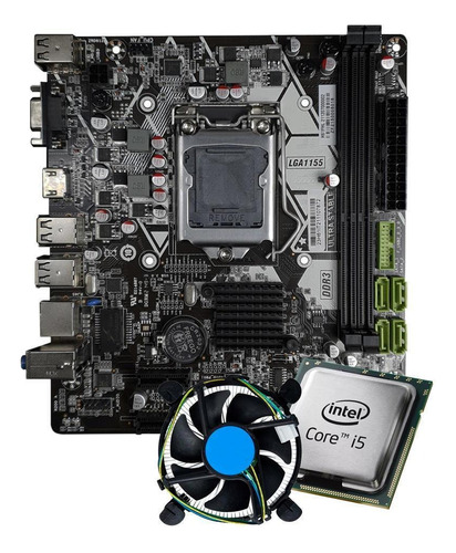 Kit Intel Core I5 2400 + Placa H61 + Cooler Promoção