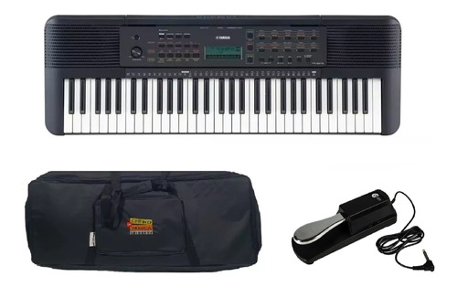 Kit Teclado Yamaha Psre273 Portátil E-273 Com Capa E Pedal