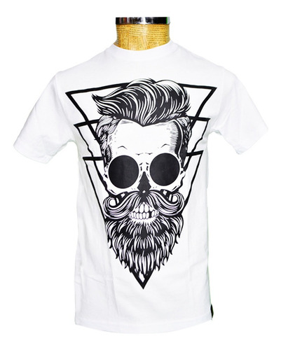 Playera Calavera Barba Craneo Killroy