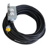 Extensión Cable Uso Rudo 10awg Sanelec 10mts Contacto Doble
