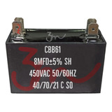 Capacitor De Marcha 8uf (mfd) Para Refrigeración Y Otros