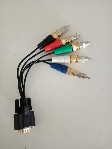 Adaptador De Video Rgbhv Componente Bnc/vga A Rca