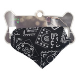 Bandana Negra Para Mascota 9,5*14cm