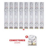 Kit 8 Barras De Led Compati­vel Com Tv Dl4061(a)f Dl4061