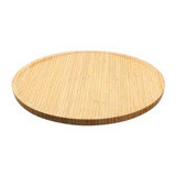 Tabla Giratoria Para Mesa Lazy Susan De Bamboo Bambu 34.5cm