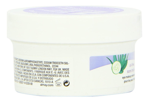 Maquillaje Almay Oil Free Eye Remover Pads, 15 Cuentan En 1