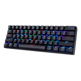 Teclado Rgb Mecanico Gadnic Pro Gamer Tkl Outemu Blue Led Color Del Teclado Negro Idioma Español Latinoamérica