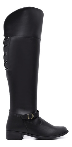 Bota Feminina Over The Knee Cano Longo Acima Do Joelho Moda