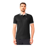 Camisa Polo Colcci Lines Ou24 Preto Masculino