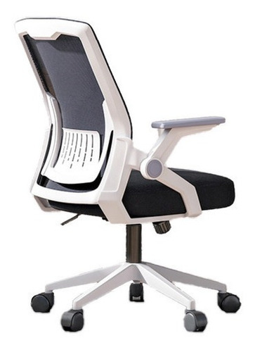 Silla De Oficina Homer Design Ejecutiva Gerencia Blanco Giratorio Respaldo Con Malla Con Tapizado De Tela Y Mesh Asiento De Memoria Oficio