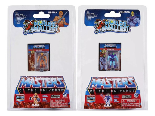 World Smallest Master Of The Universe Heman & Skeletor Set