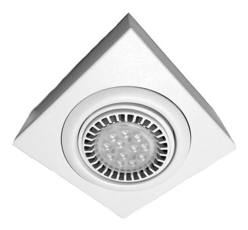 Aplique Plafón Led 12w Móvil 1 Luz Ar111 Gu10 Cardánico