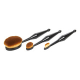 Set De Brochas De Maquillaje Qentissi Con Forma Ovalada, Tam