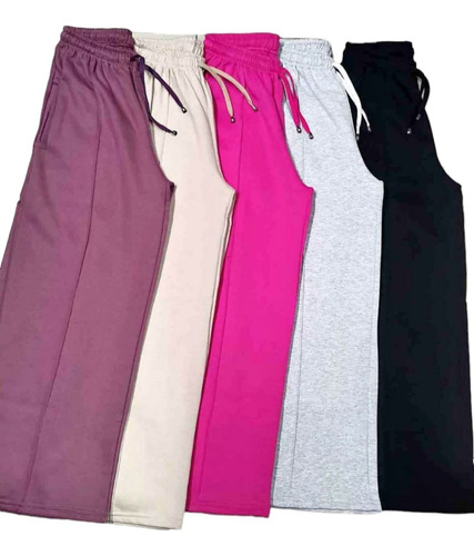 Buzo Pantalon Palazzo Afranelado Mujer