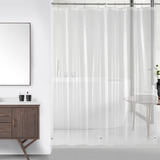 Cortina De Ducha Transparente Downluxe, 72 X 72 Pulgadas