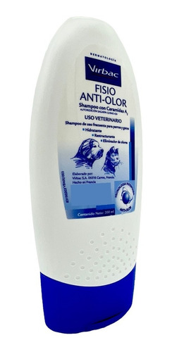 Shampoo Fisio Anti Olor Con Ceramidas Virbac 200 Ml 