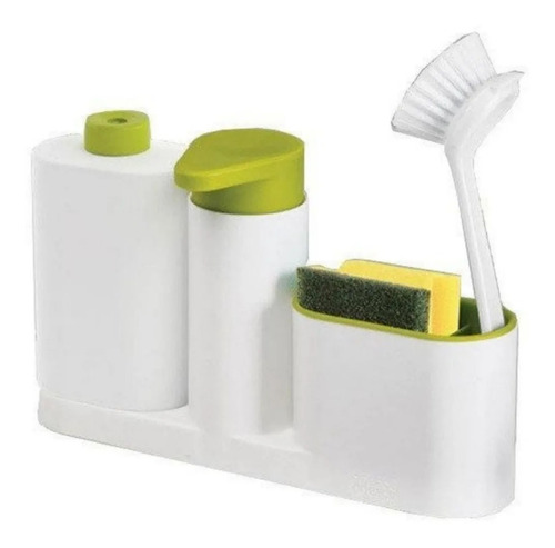 Organizador Bacha Cocina 3 En 1 Dispenser Esponja Detergente