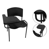 06 Cadeiras Universitária Plástica Pta C/ Prancheta S/ Cesto