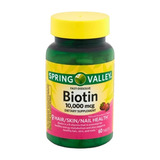 Biotina 10.000mcg Fast Dissolve Spring Valley - 60un - Eua