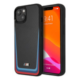 Funda Bmw Para iPhone 14 Tricolor Track Negro