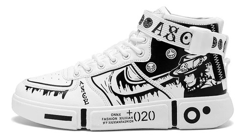 Zapatillas De Animación One Piece Tendencias Hip Hop Moda