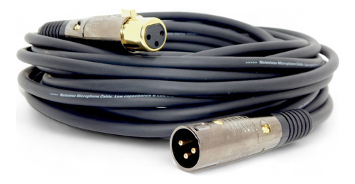 Cable Canon A Canon Para Microfonos Shure Gold  7,5 Mts Hamc