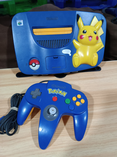 Nintendo 64 Edición Especial Pikachu N64 Consola Y Control
