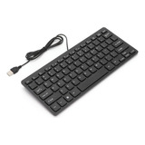 Teclado Com Fio Usb Portátil 78 Teclas Mini Desktop Laptop