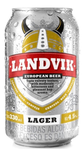 Nueva! Cerveza Landvik Lager Lata 330ml 4,5% Vol Importada