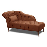 Diva Chaise Veludo Castor Montreal 1,60