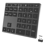 Teclado Numérico De 35 Teclas, Inalámbrico, De Aleación De A