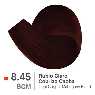 Tinte Nutrapel Colortech Zero Sin Amoniaco 20 Vol. 8.45 Rubio Claro Cobrizo Caoba