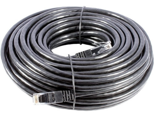 Cable Utp X 1 Cat6  Fichas Inyectadas Listo P/ Usar 30m