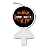 Vela Para Bolo Aniversário Decoração Enfeite Harley Davidson