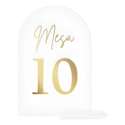 Numero Para Mesa 1 Al 15 Centro De Mesa Eventos Acrilico M1 | Meses sin interés