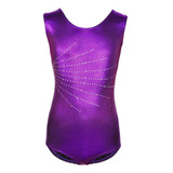 Body Ballet Dance Wear De Una Pieza, Talla 12, Color Morado